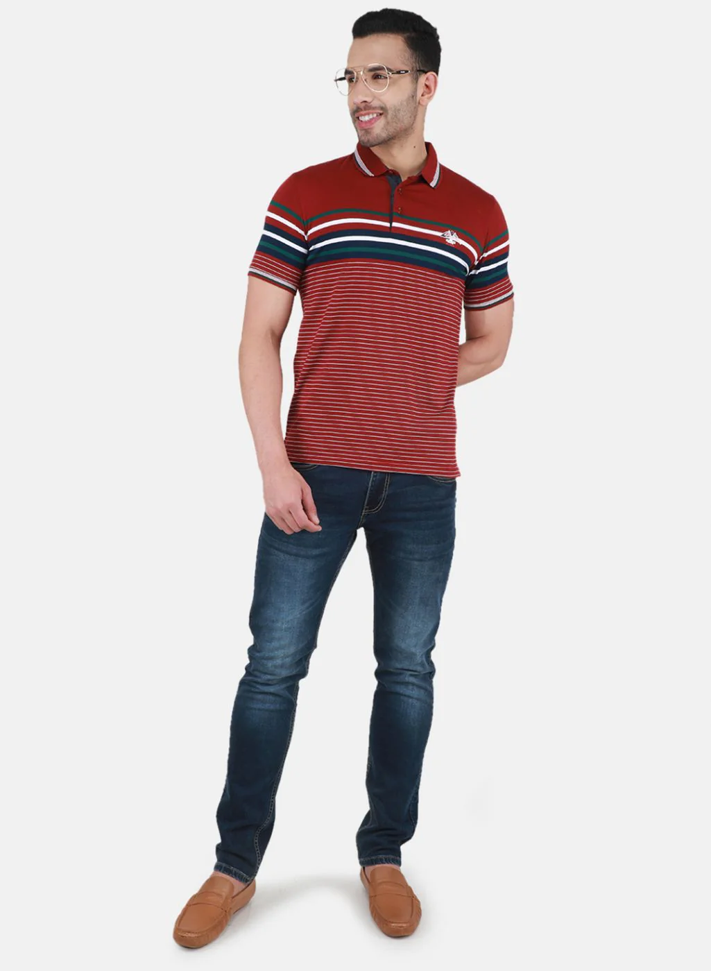 Men Maroon Printed T-Shirt - Image 4
