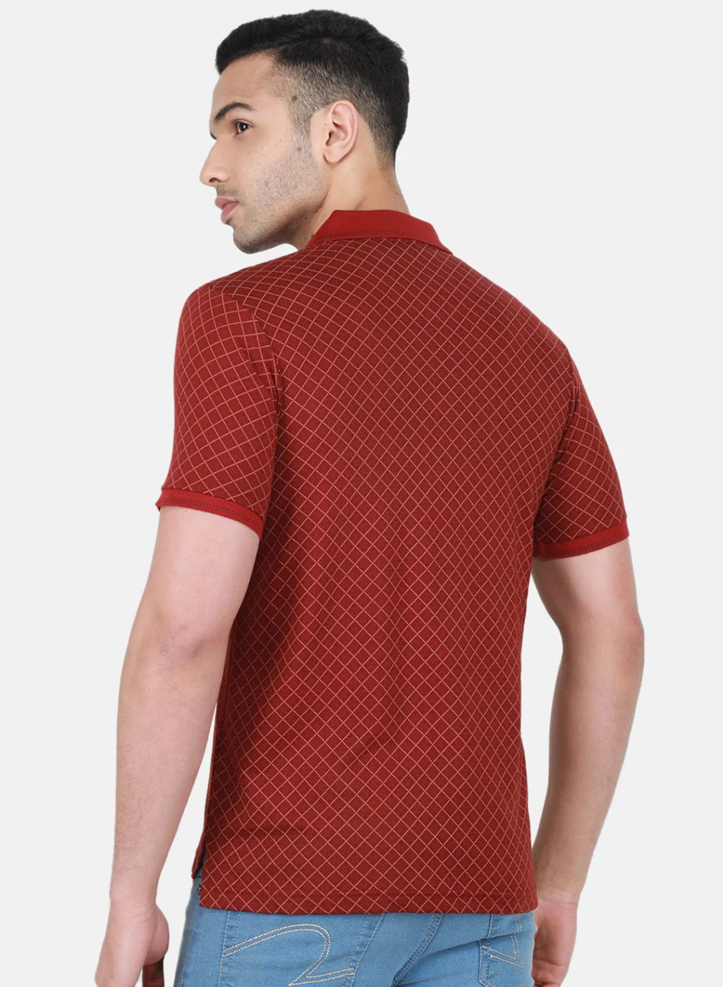 Men Maroon Printed T-Shirt - Image 3