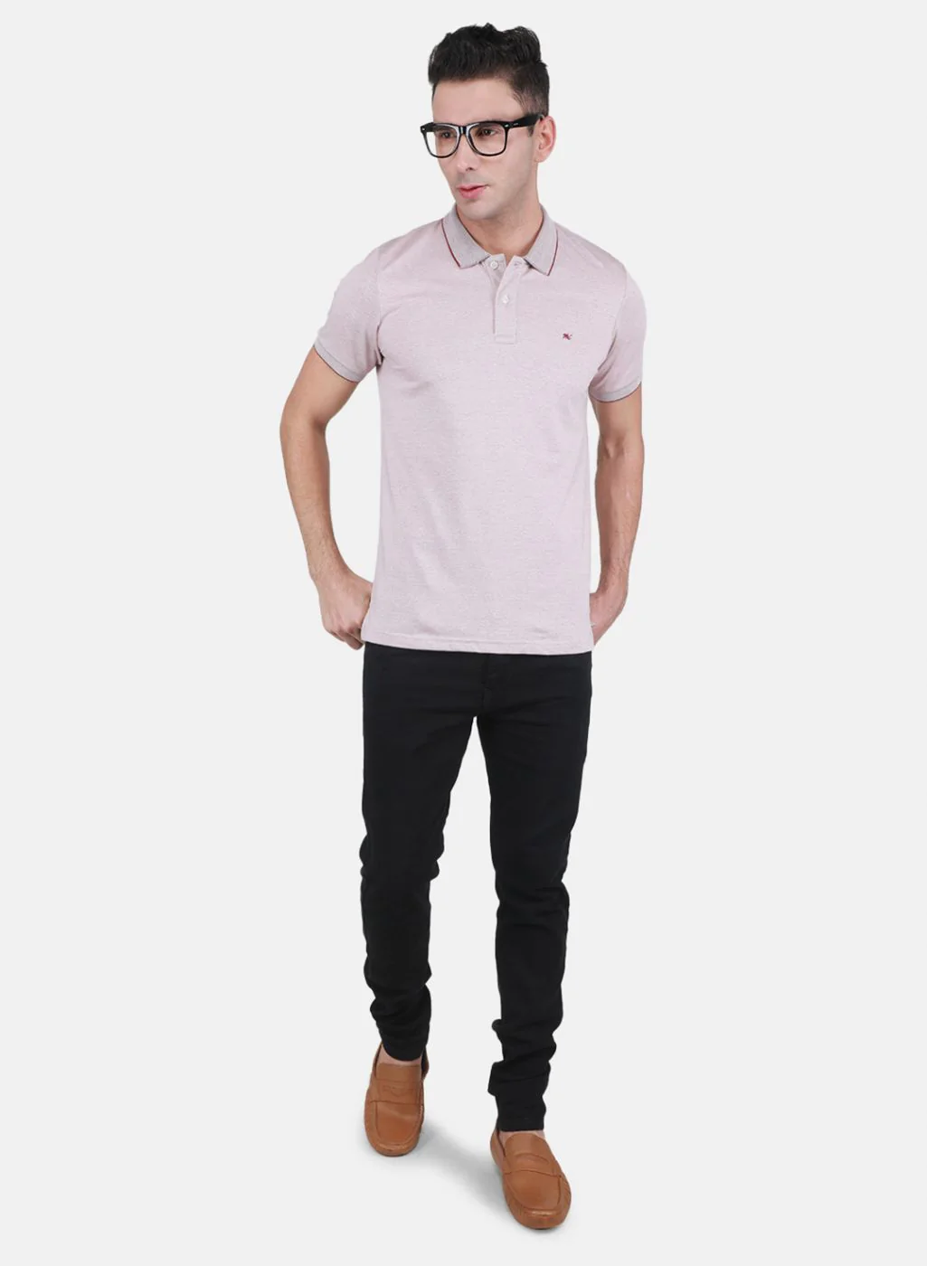 Men Maroon Solid T-Shirt - Image 4