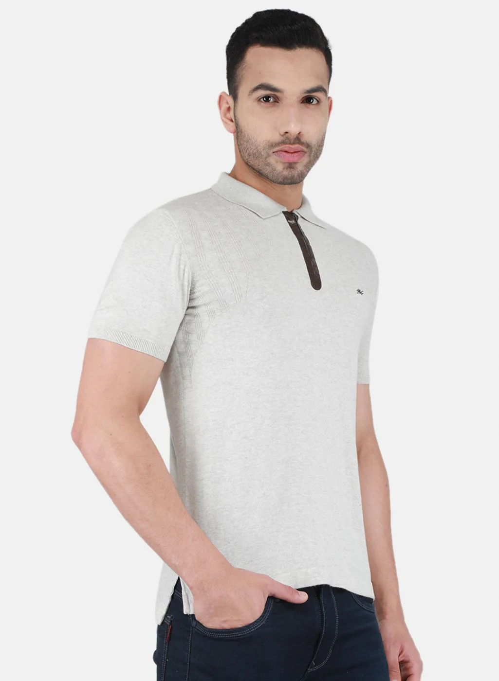 Men Multi Color Solid T-Shirt - Image 6