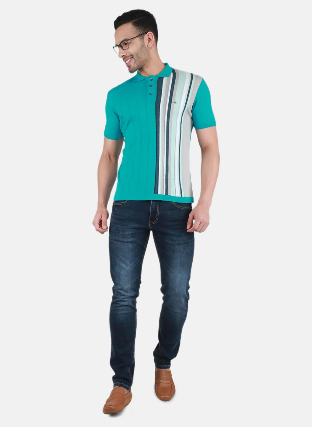 Men Multi Color Solid T-Shirt - Image 4