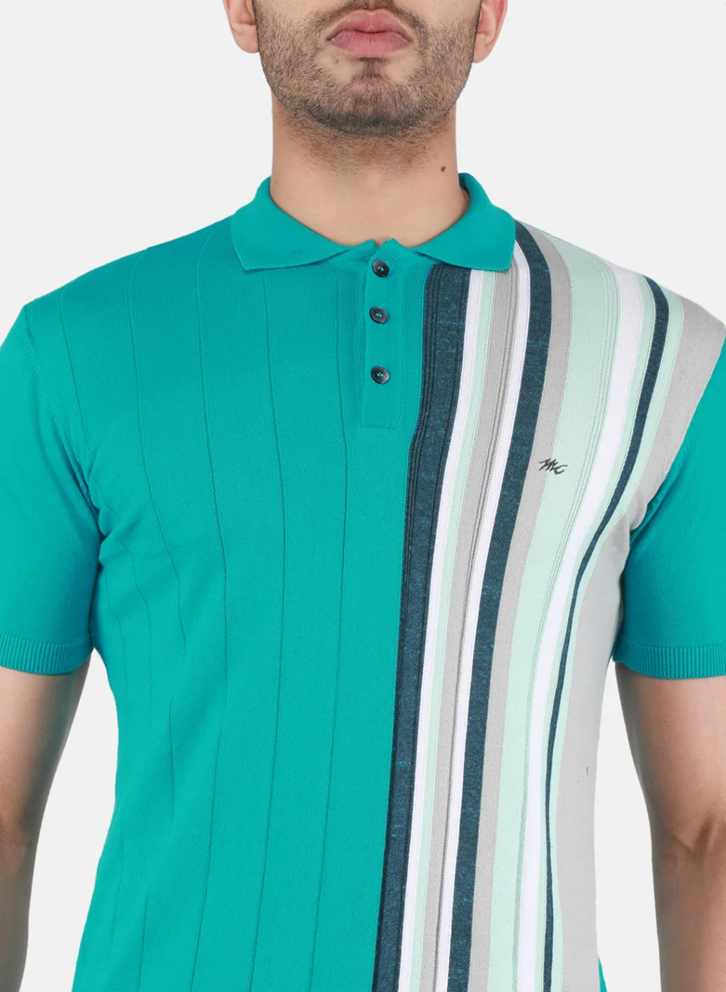 Men Multi Color Solid T-Shirt - Image 5