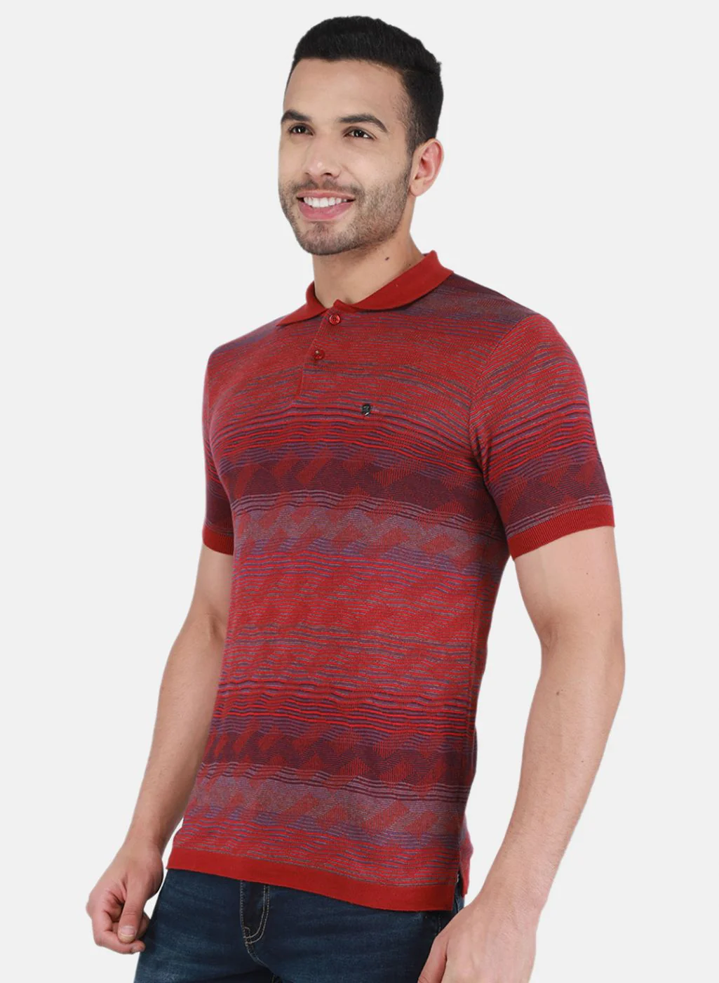 Men Multi Color Solid T-Shirt - Image 2