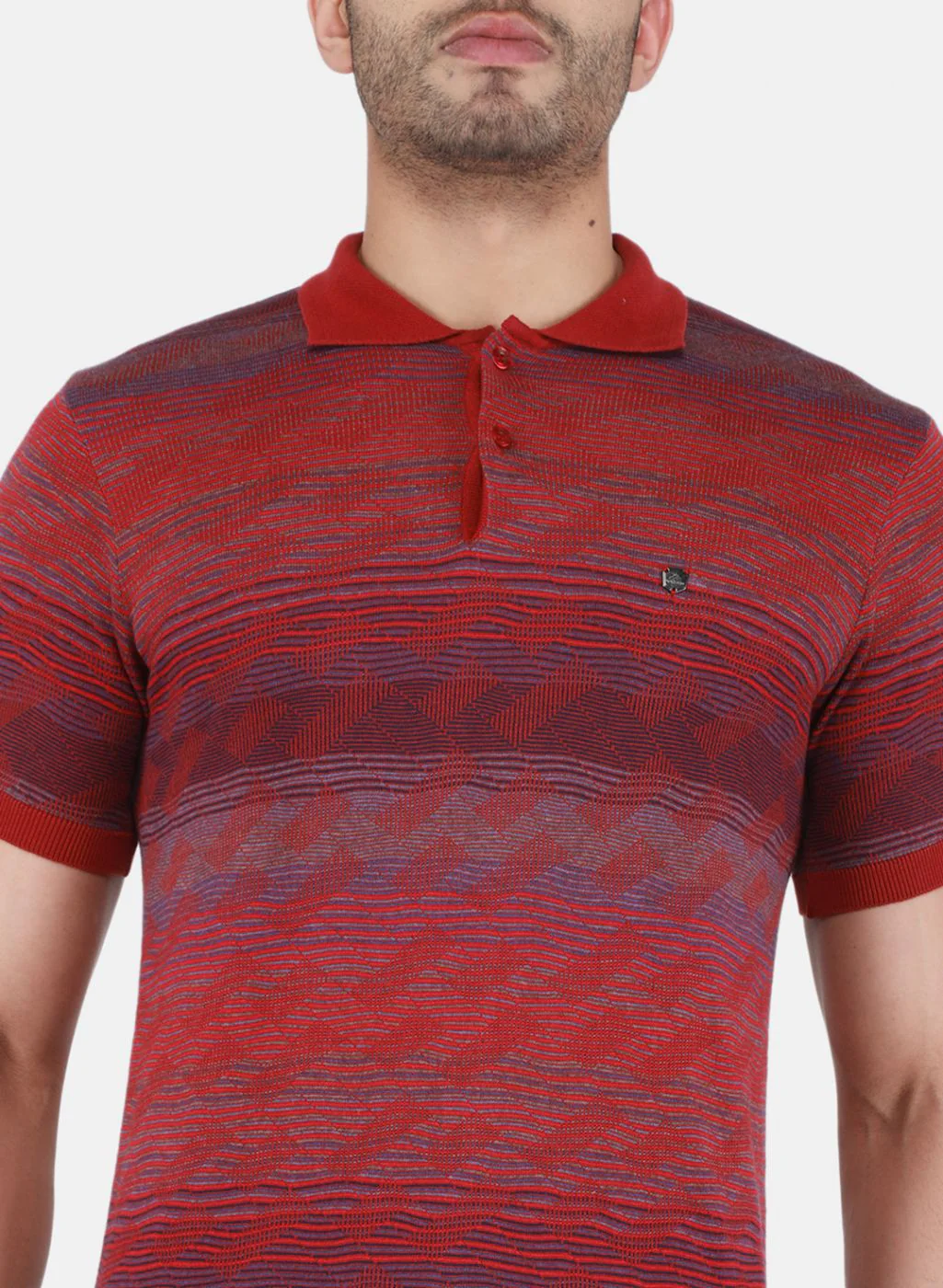 Men Multi Color Solid T-Shirt - Image 5