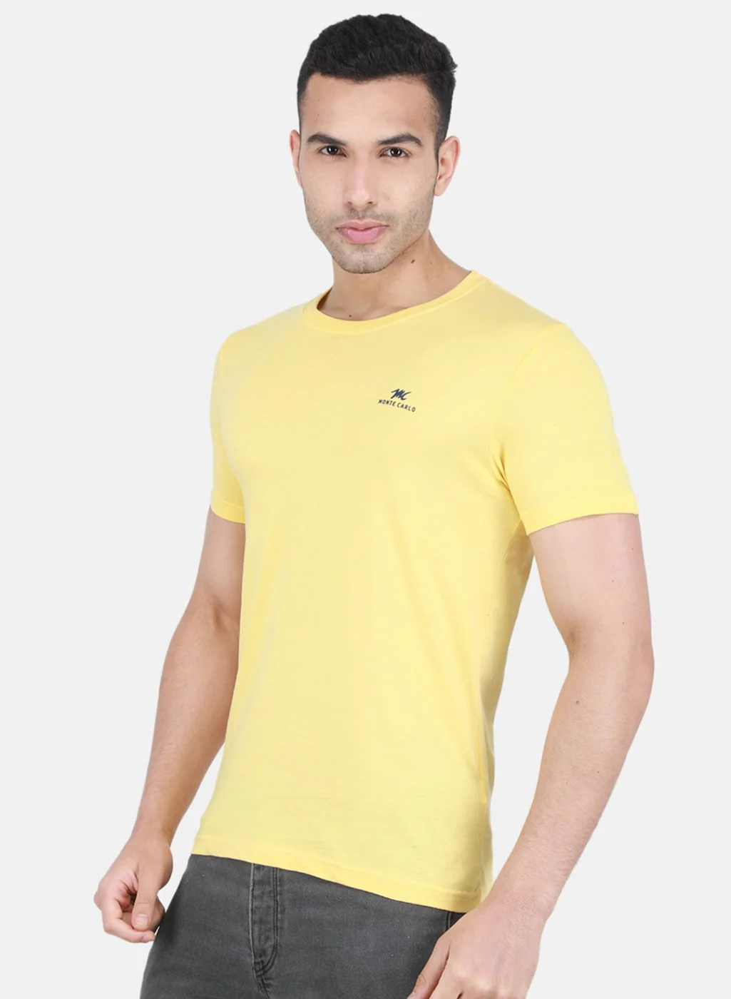 Men Multicolor Plain T-Shirt - Image 3