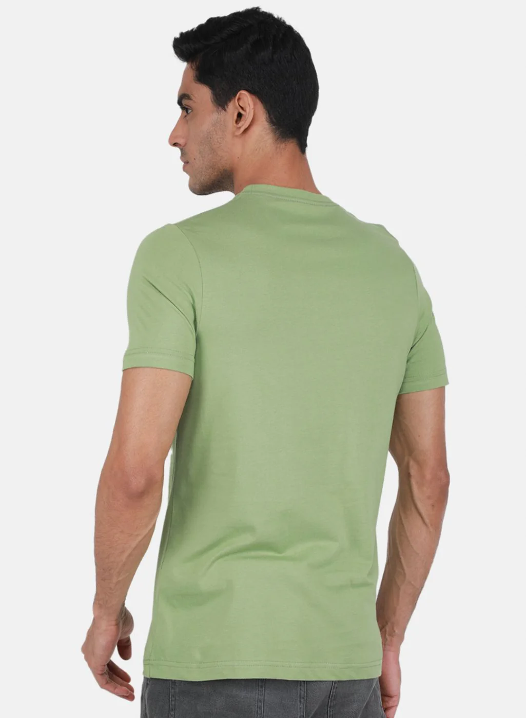 Men Multicolor Solid T-Shirt - Image 4