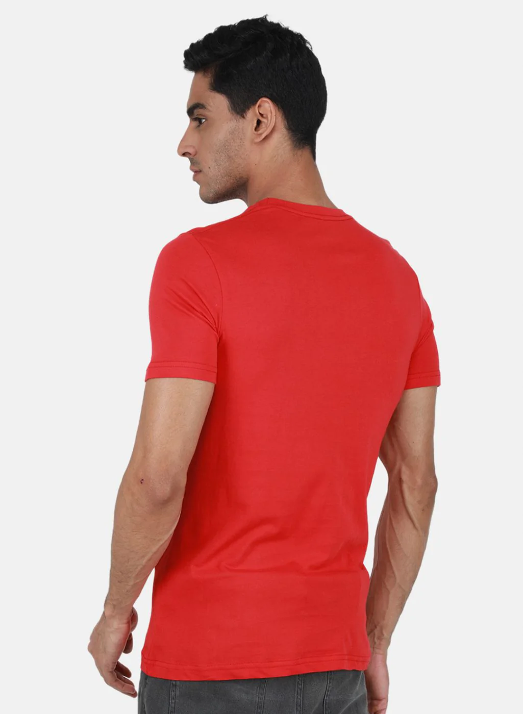 Men Multicolor Solid T-Shirt - Image 4