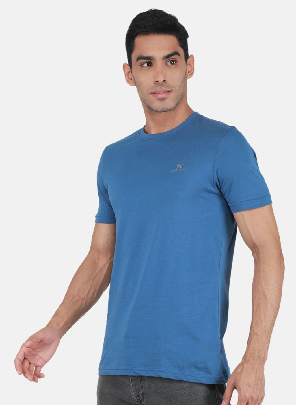 Men Multicolor Solid T-Shirt - Image 3