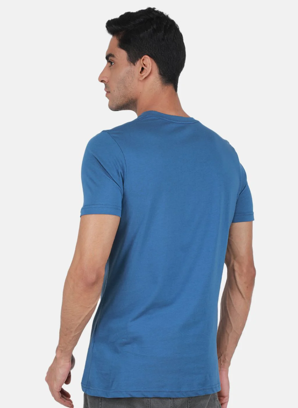 Men Multicolor Solid T-Shirt - Image 4