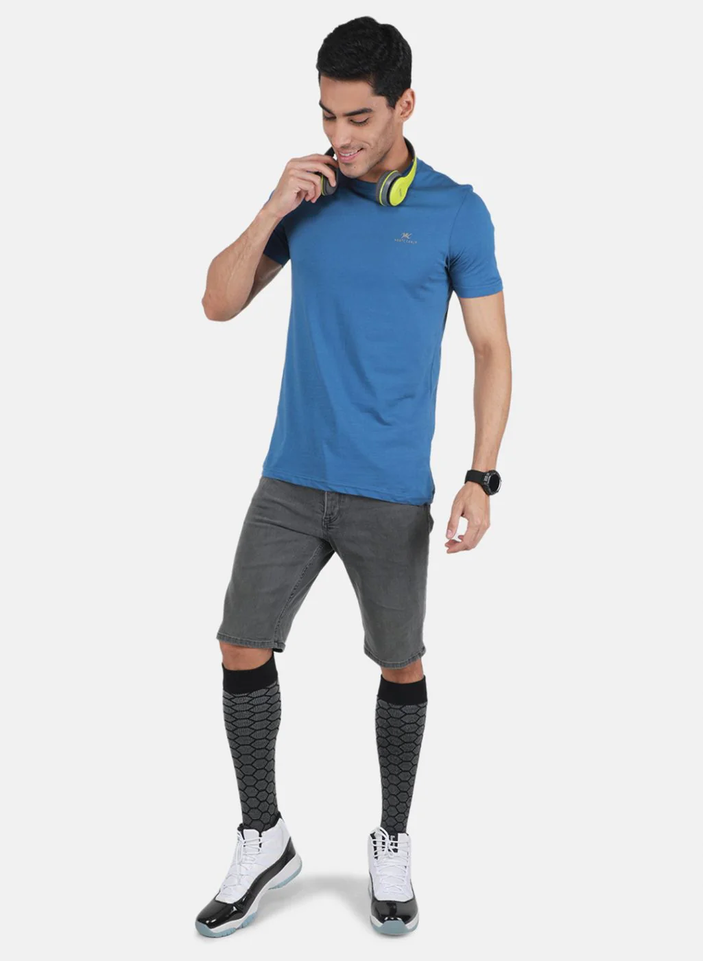 Men Multicolor Solid T-Shirt - Image 5