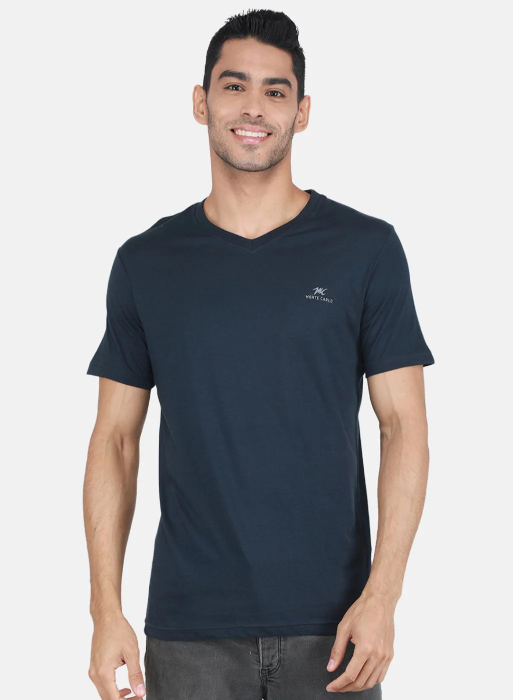 Men Multicolor Solid T-Shirt - Image 2