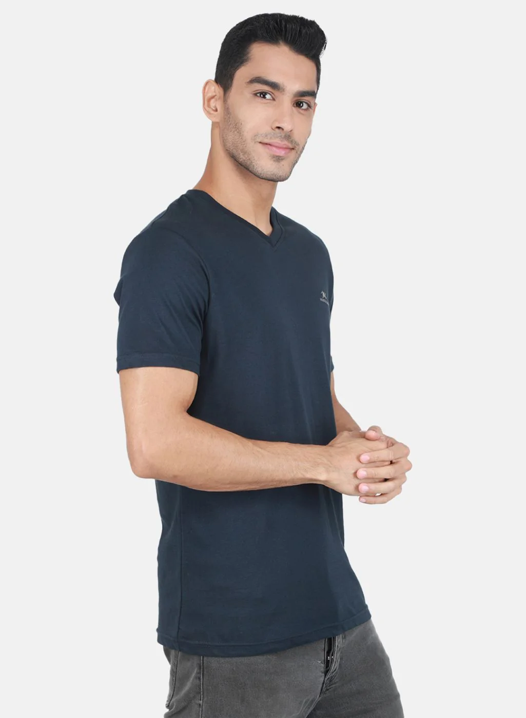 Men Multicolor Solid T-Shirt - Image 7