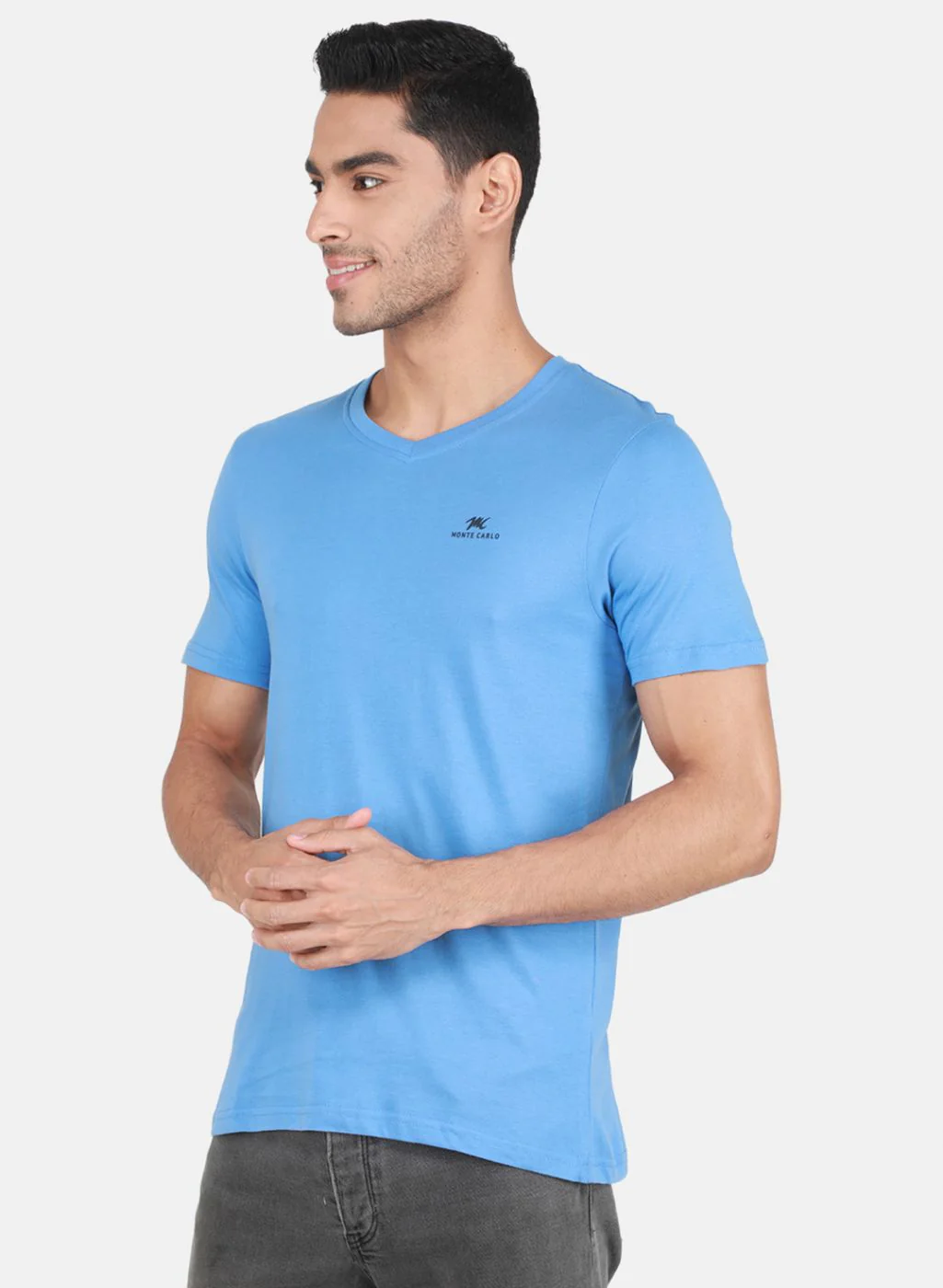 Men Multicolor Solid T-Shirt - Image 3