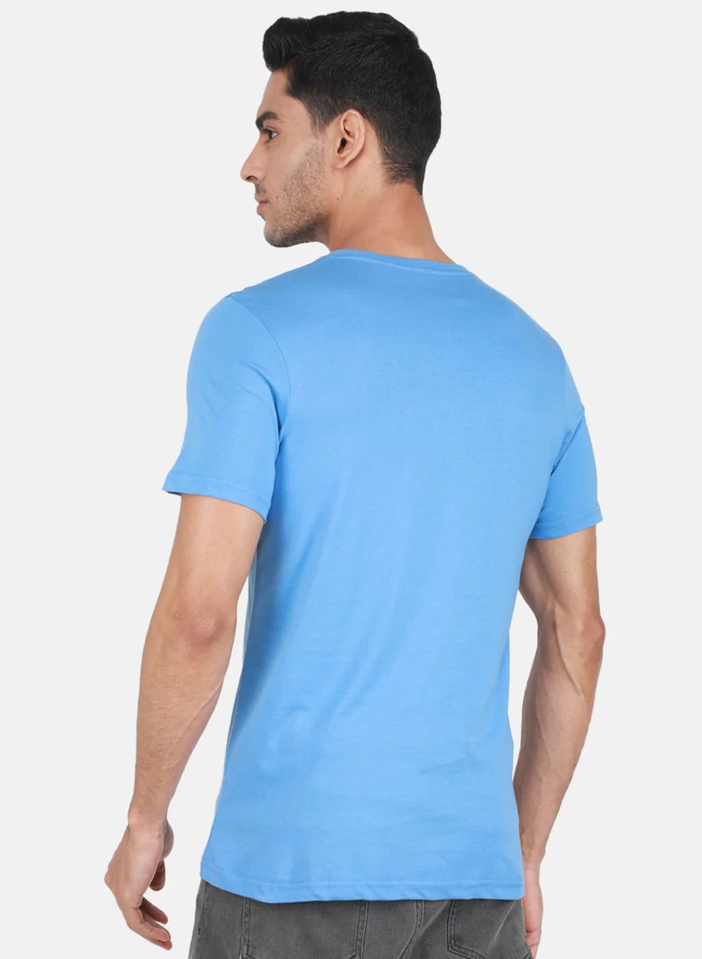 Men Multicolor Solid T-Shirt - Image 4
