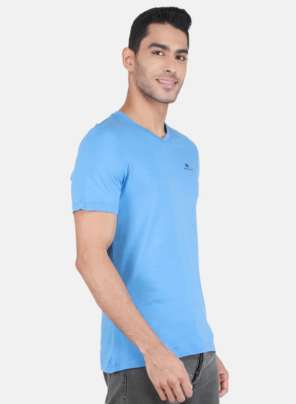 Men Multicolor Solid T-Shirt - Image 7