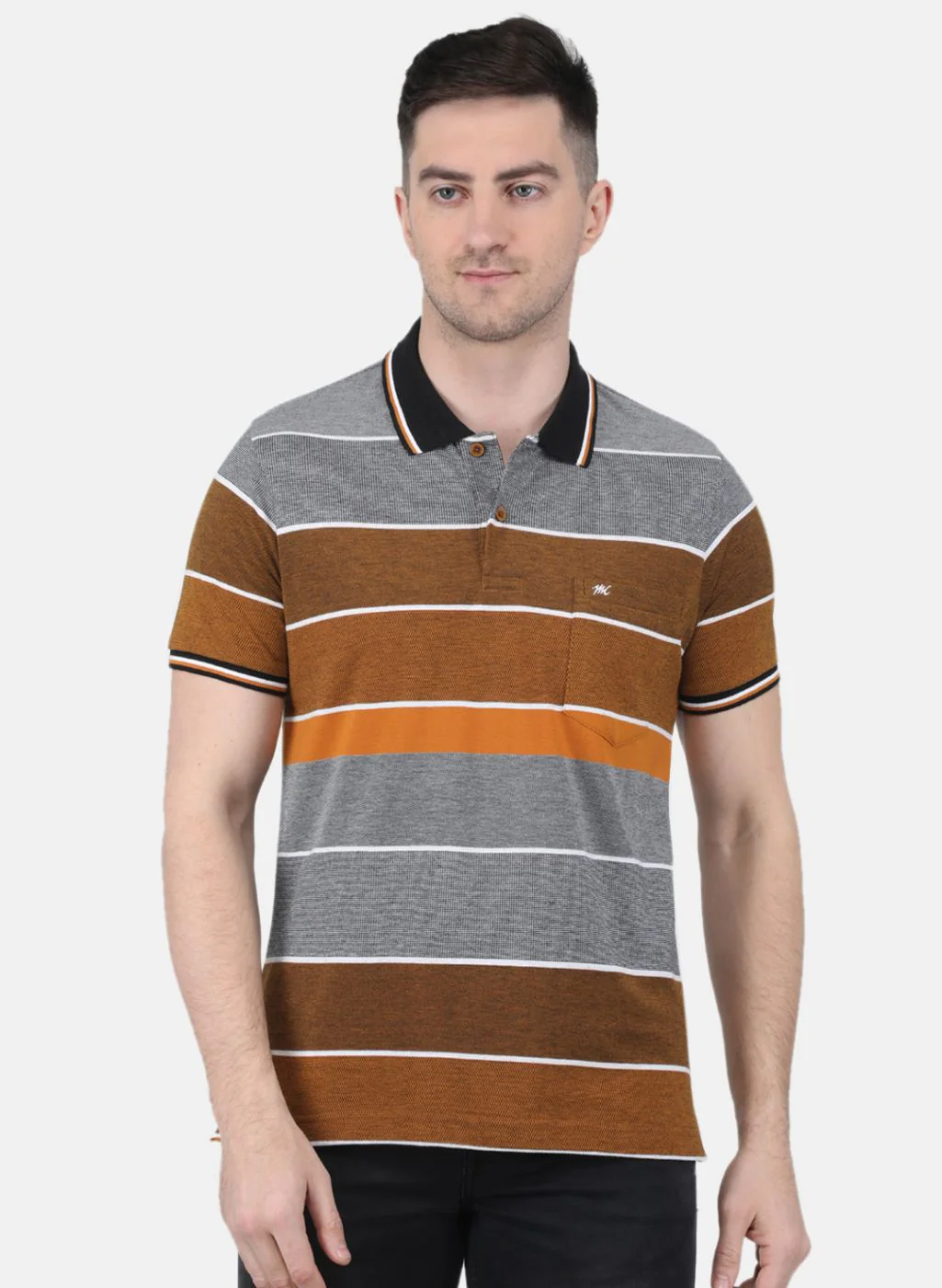 Men Mustard Printed T-Shirt