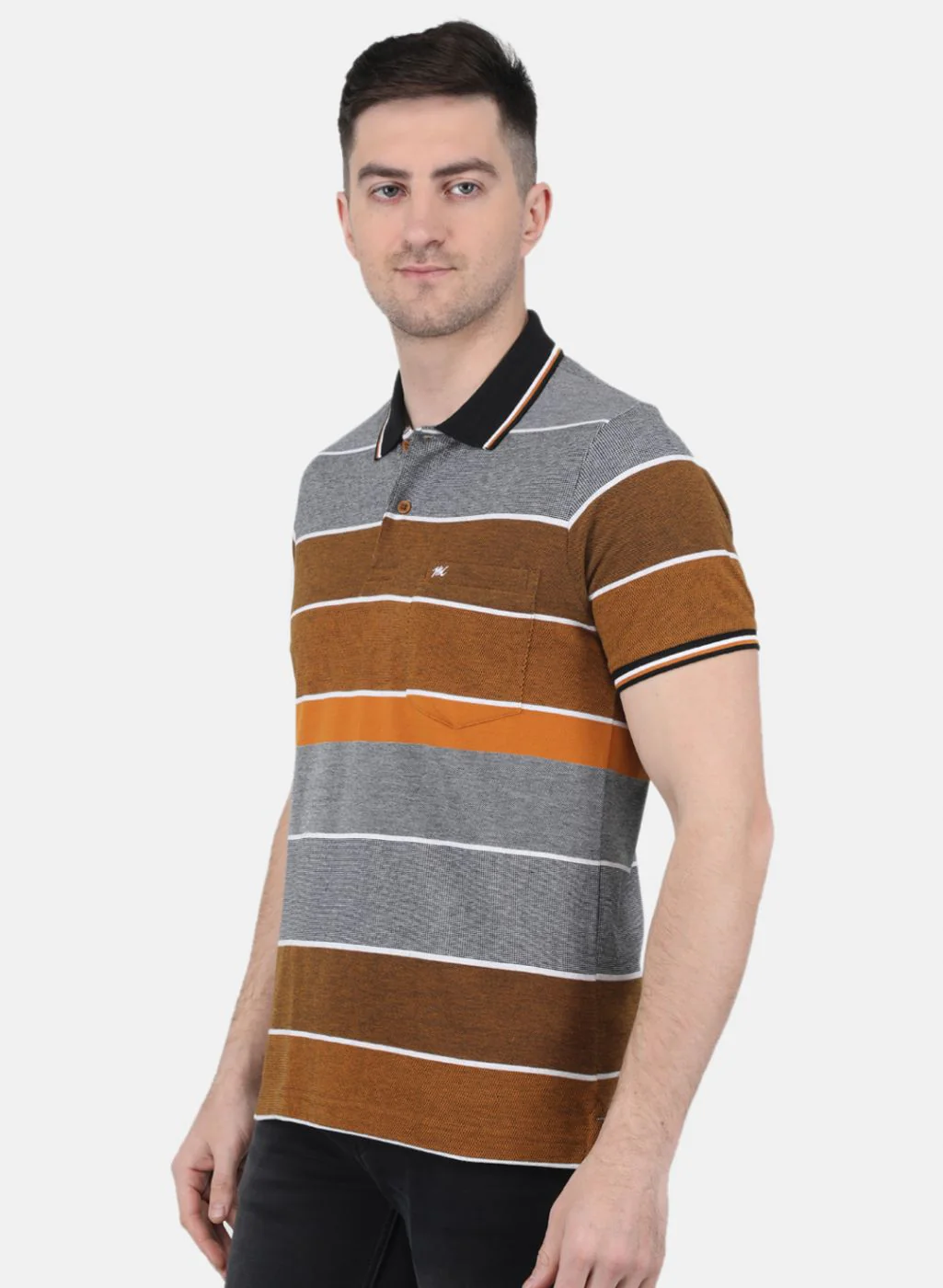 Men Mustard Printed T-Shirt - Image 2