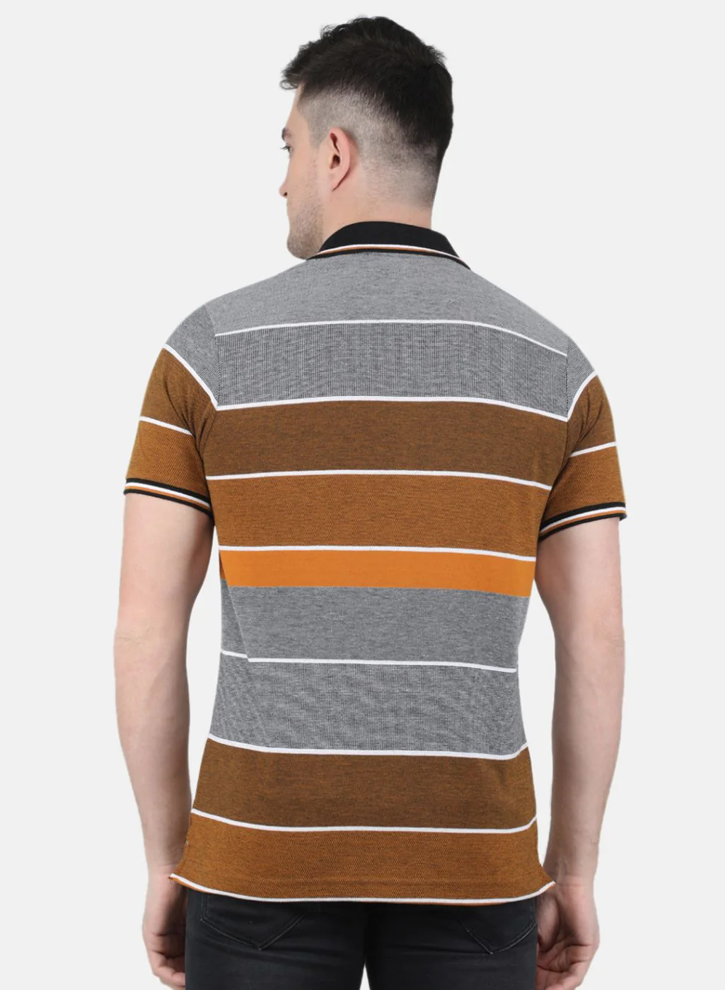 Men Mustard Printed T-Shirt - Image 3