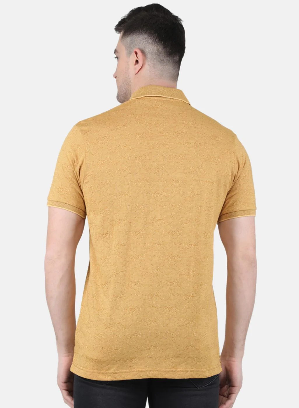 Men Mustard Printed T-Shirt - Image 3