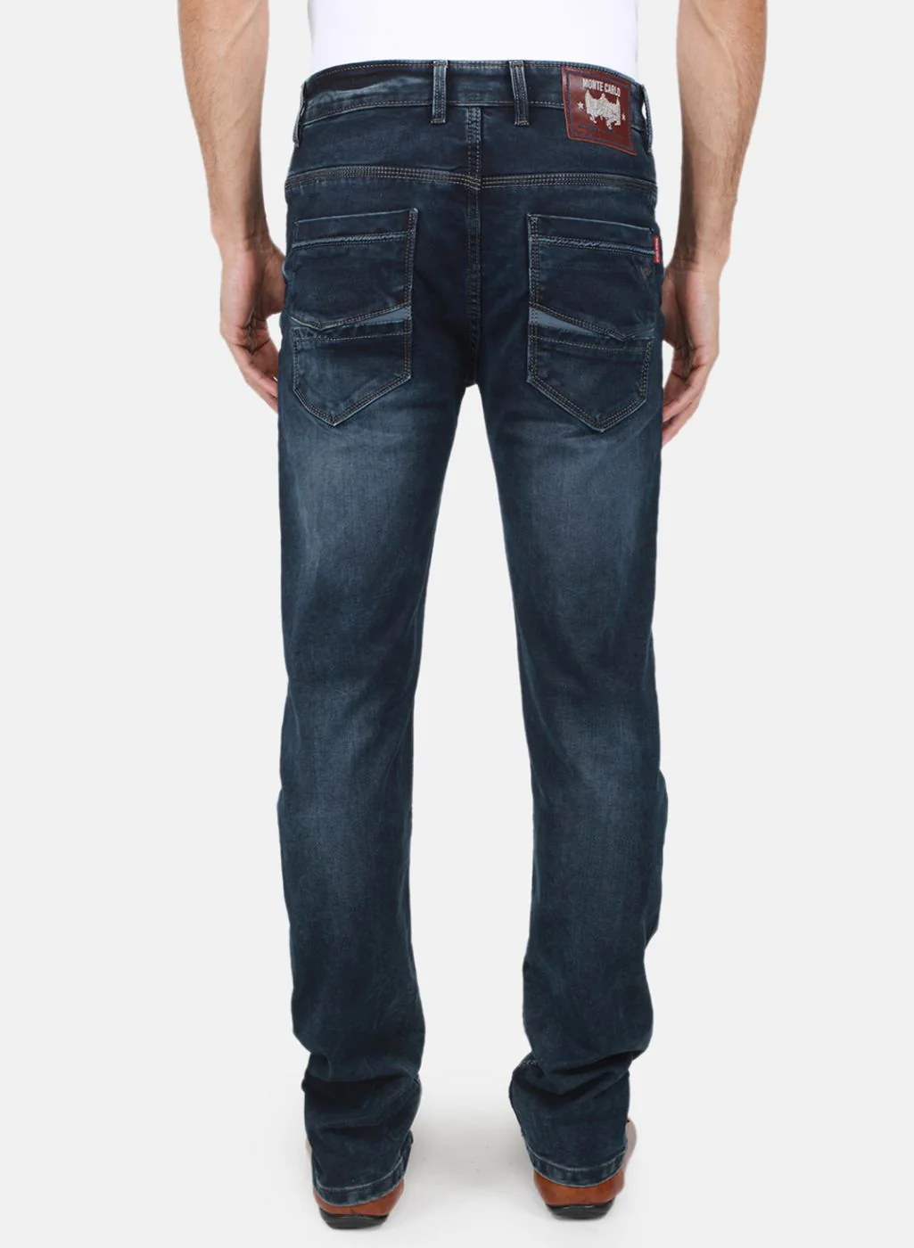 Men NAvy Blue NArrow Fit Denim - Image 3