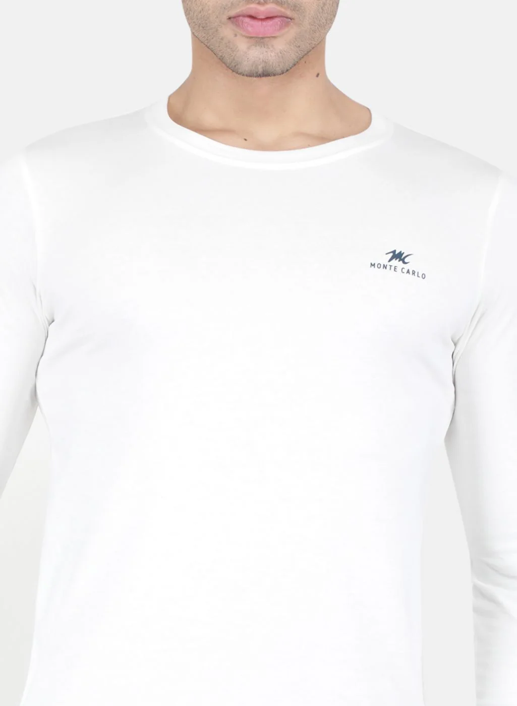 Men NAvy Blue Plain T-Shirt - Image 4