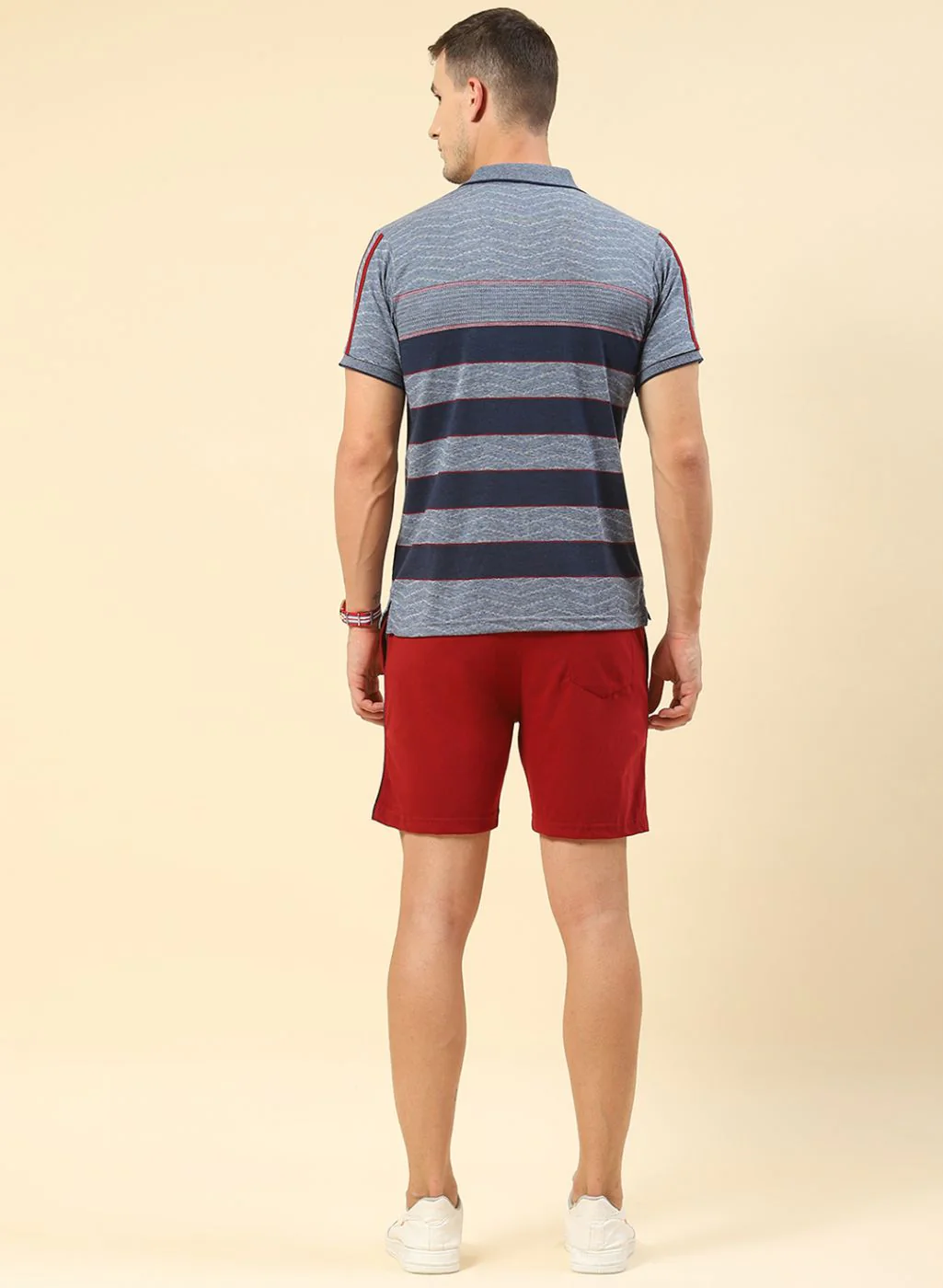Men NAvy Blue Printed Combo Set - Image 7