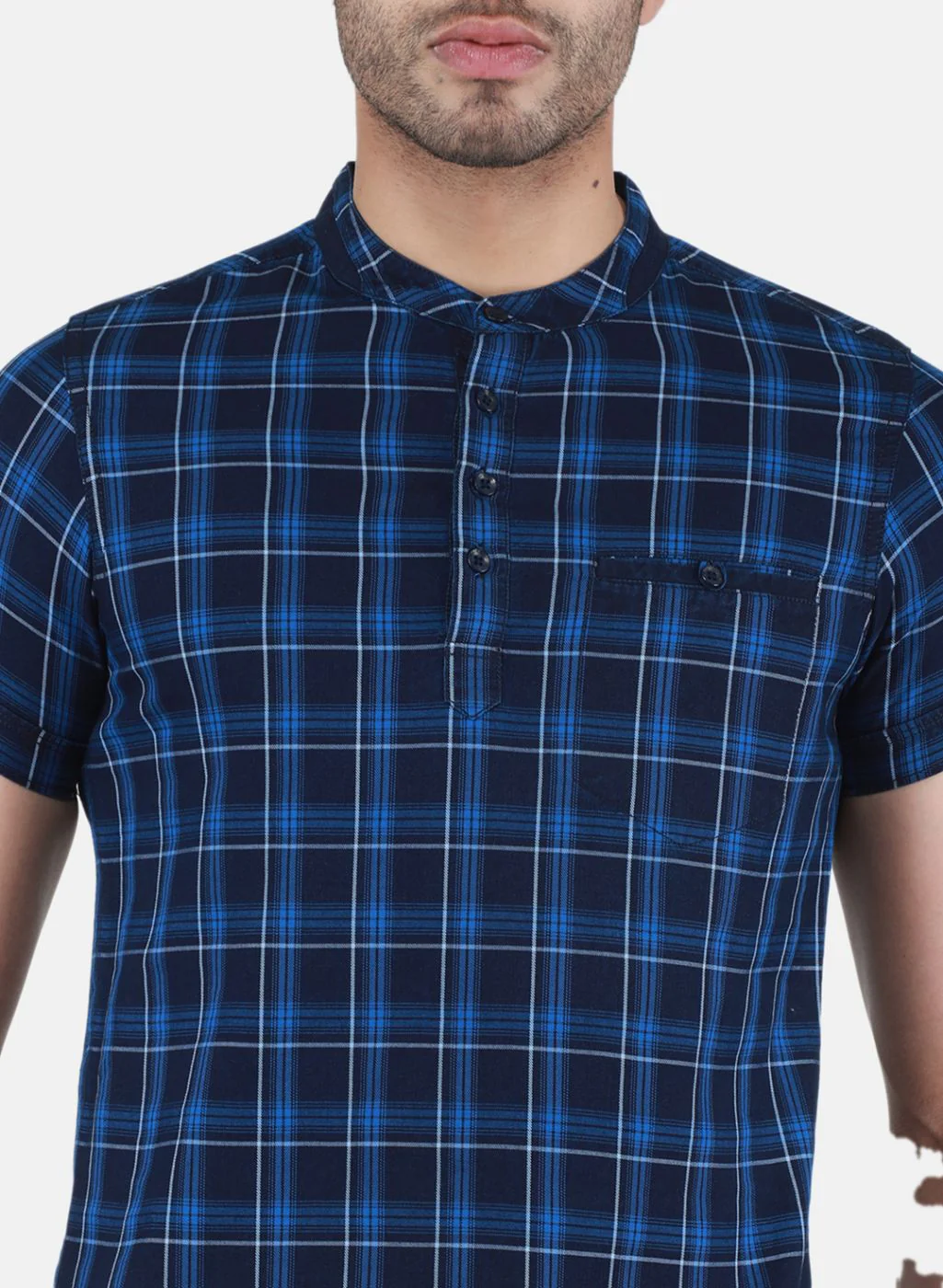 Men NAvy Blue Printed T-Shirt - Image 5