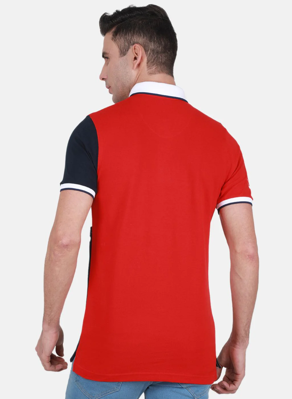 Men NAvy Blue Printed T-Shirt - Image 3