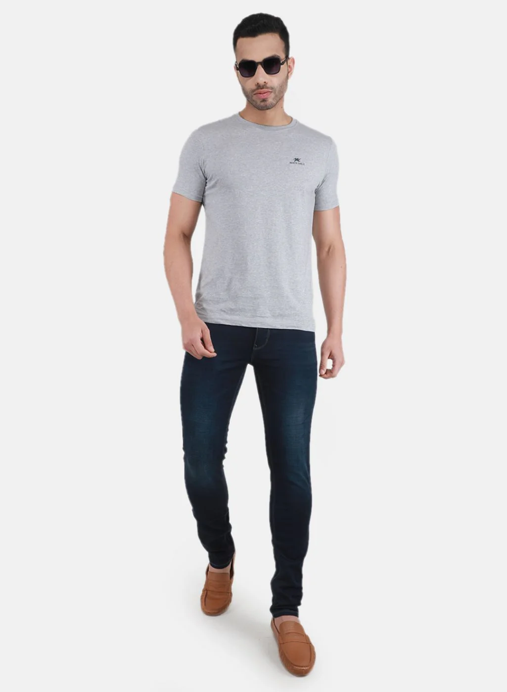 Men NAvy Blue Regular Fit Denim - Image 4