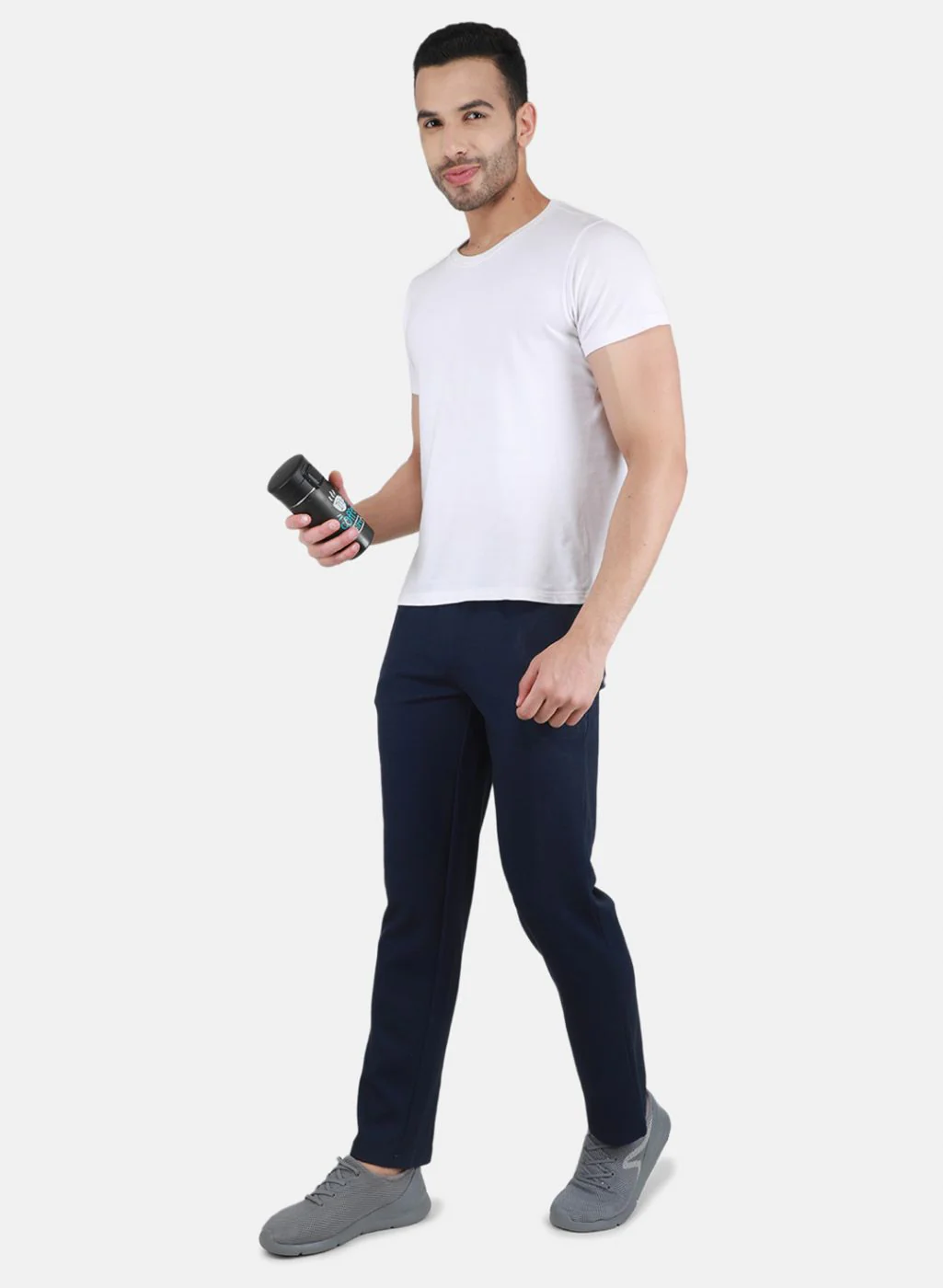 Men NAvy Blue Regular Fit Lower - Image 4