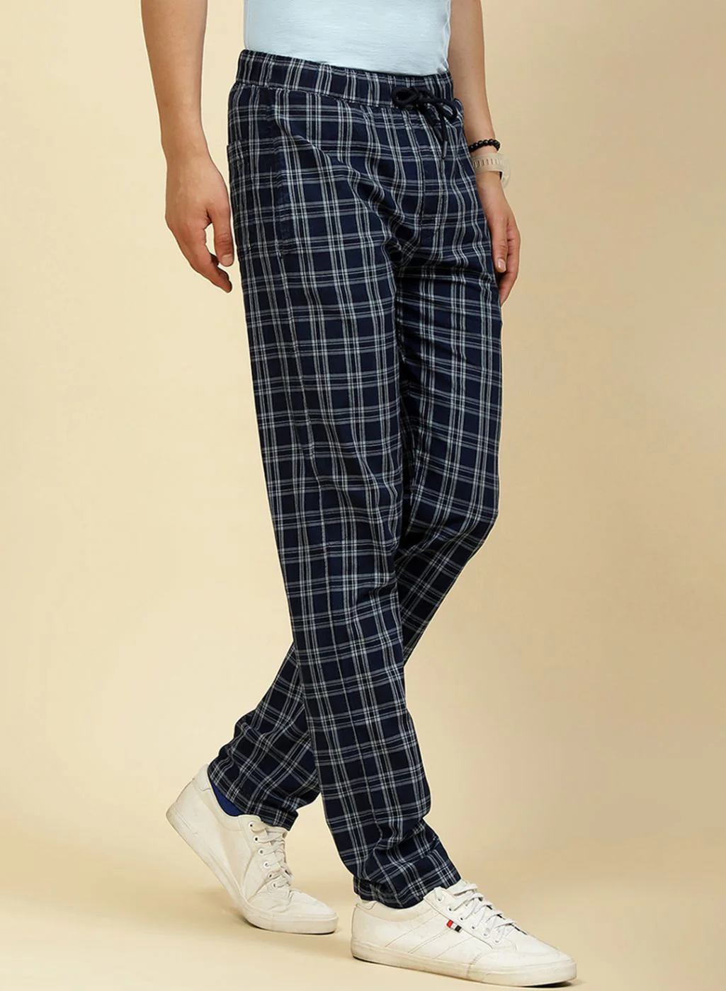 Men NAvy Blue Regular Fit Lower - Image 3