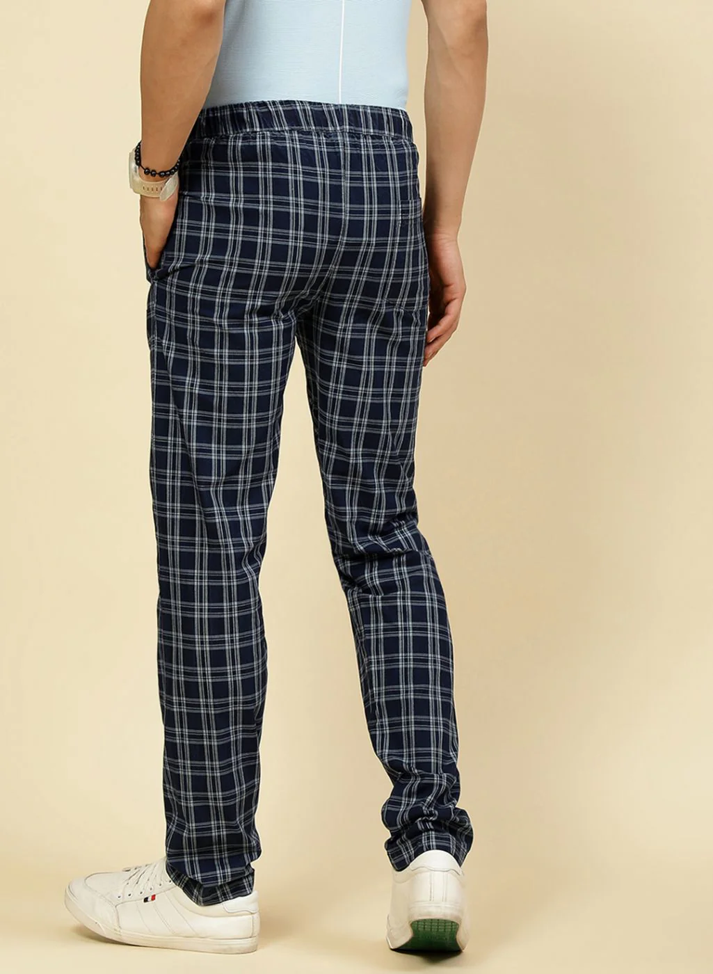 Men NAvy Blue Regular Fit Lower - Image 5