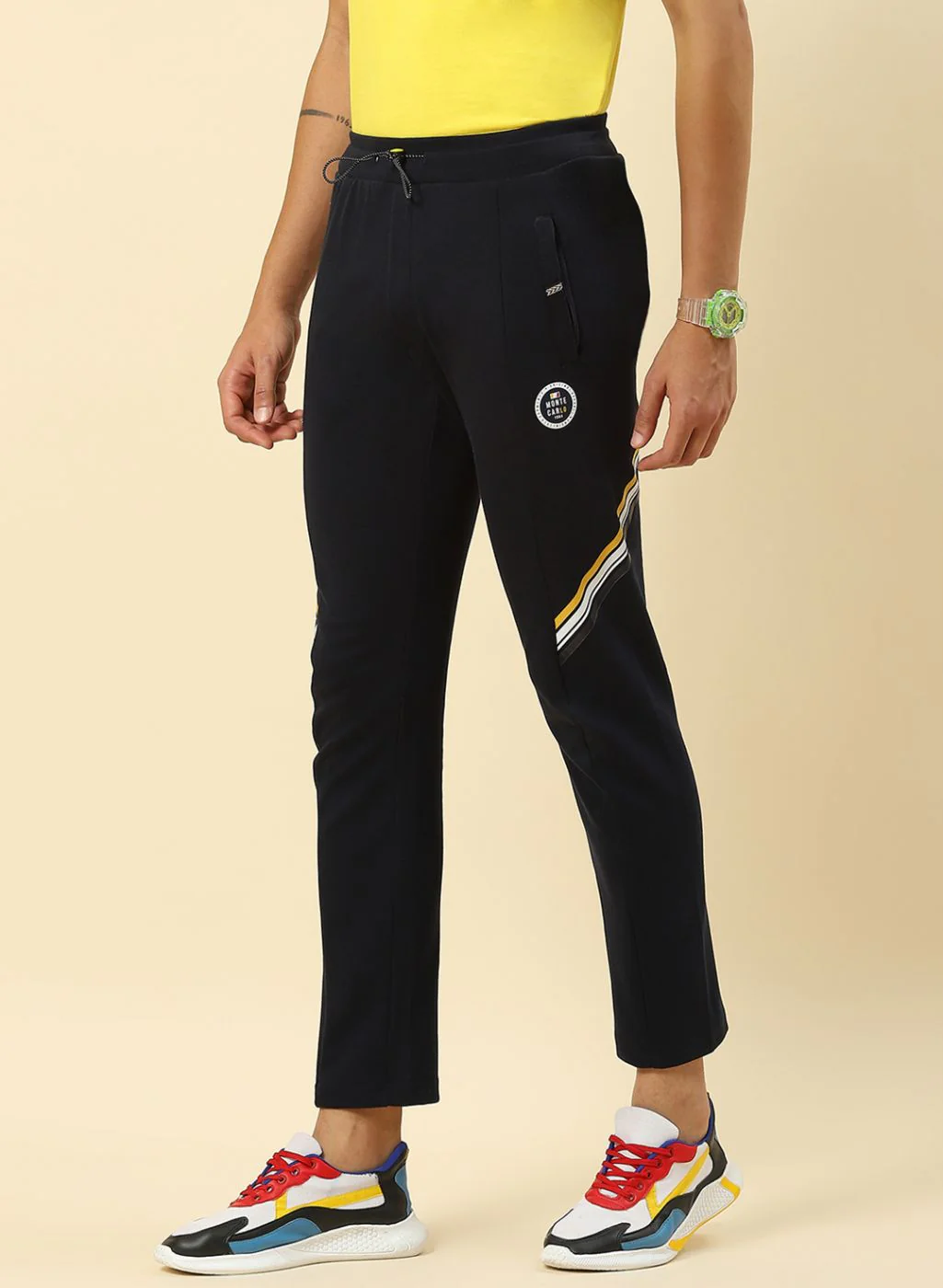Men NAvy Blue Regular Fit Lower - Image 3