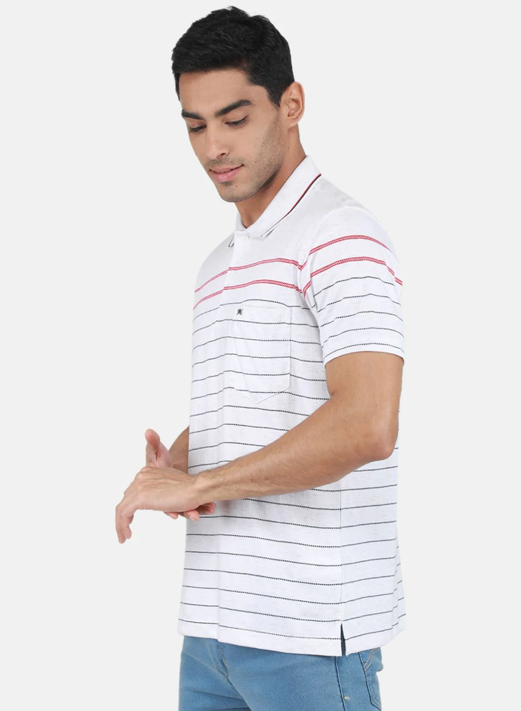 Men Off White Printed T-Shirt - Image 2
