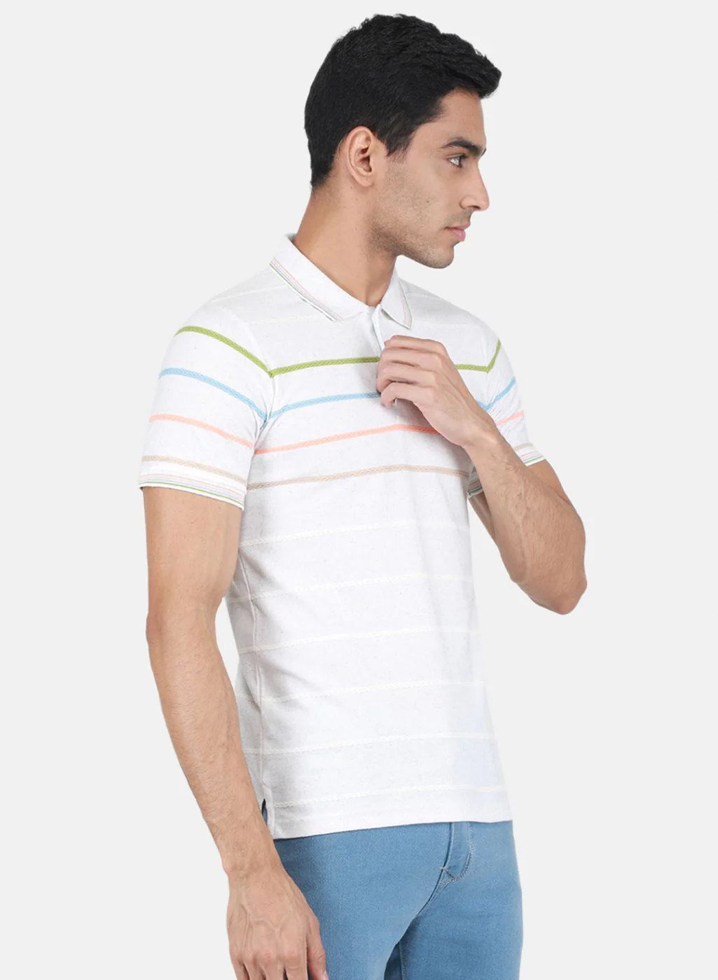 Men Off White Printed T-Shirt - Image 6