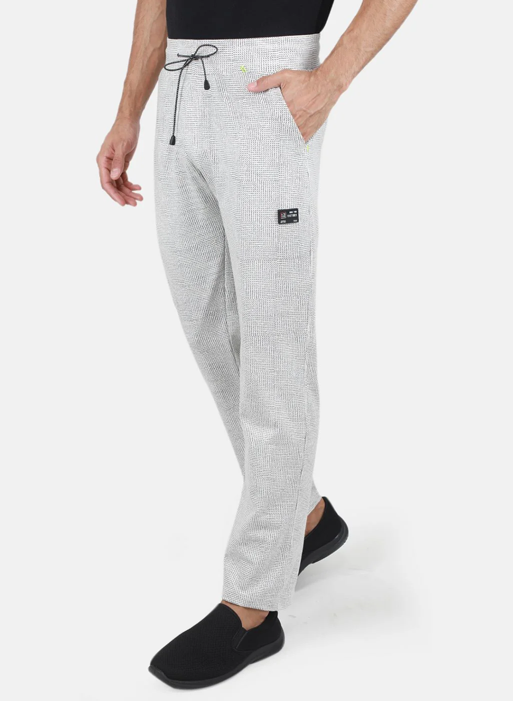 Men Off White Regular Fit Lower - Image 2