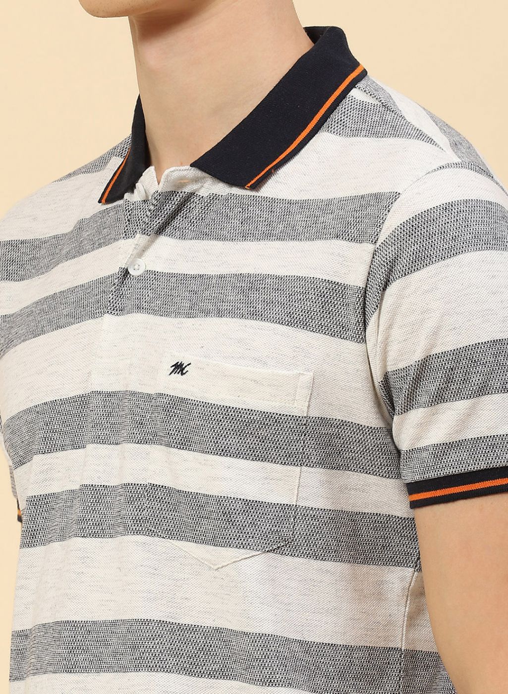 Men Off White Stripe T-Shirt - Image 6