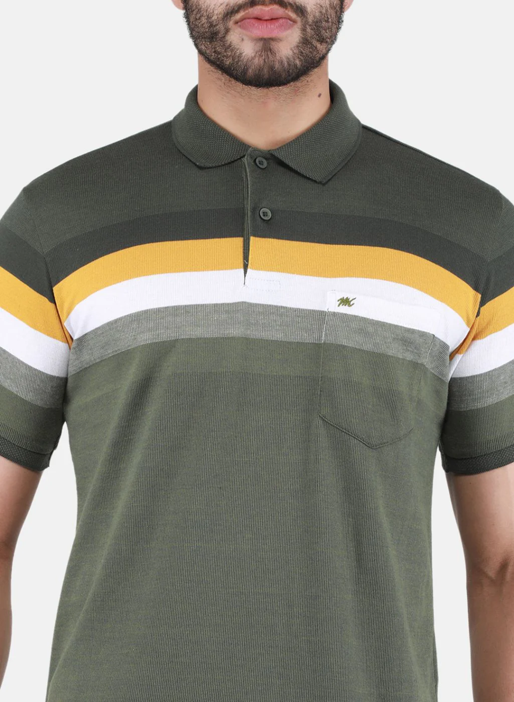 Men Olive Printed T-Shirt - Image 5