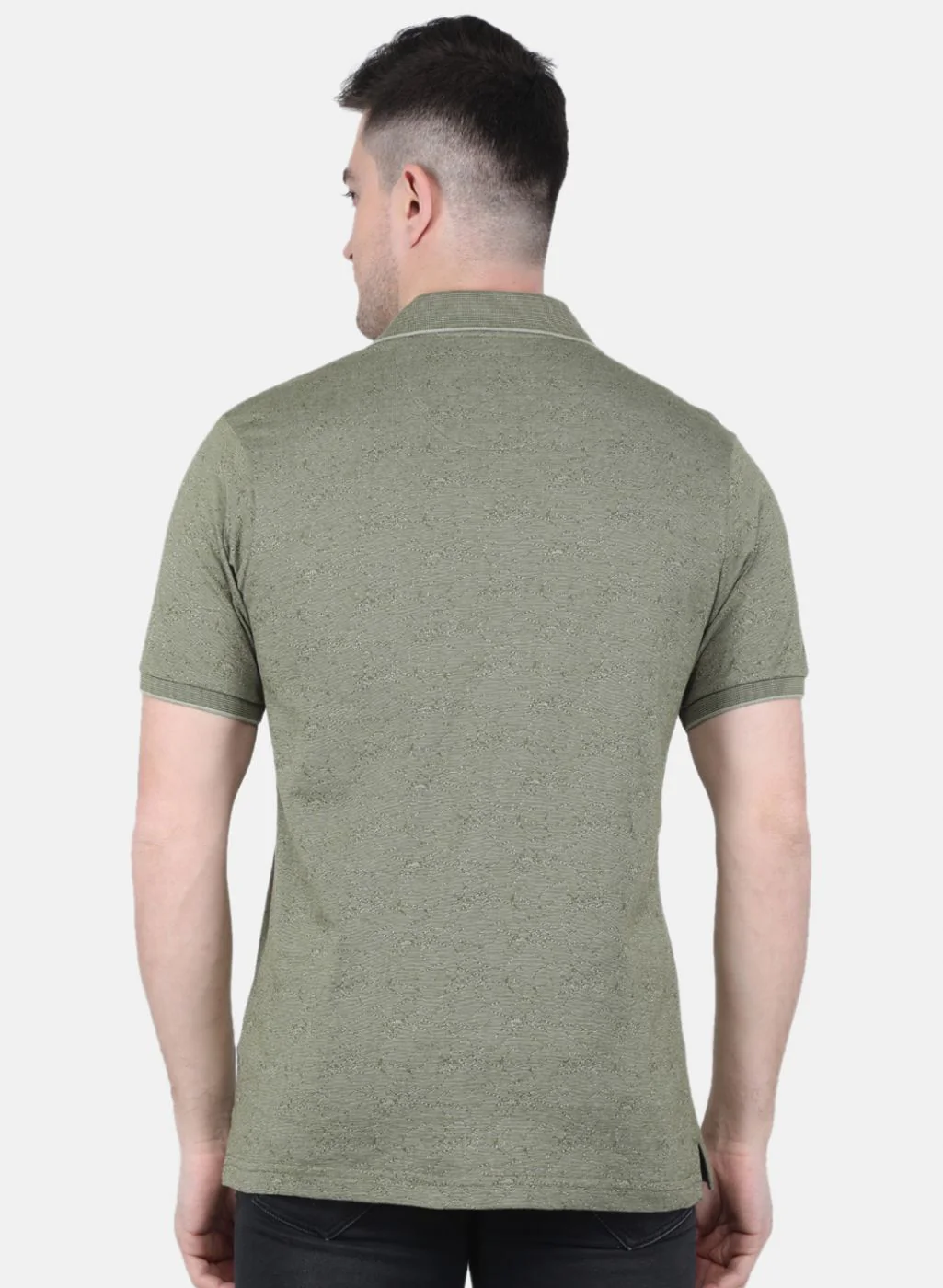 Men Olive Printed T-Shirt - Image 3