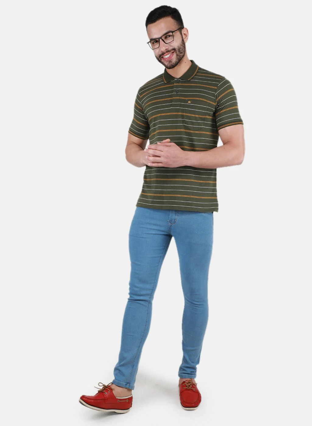 Men Olive Printed T-Shirt - Image 4