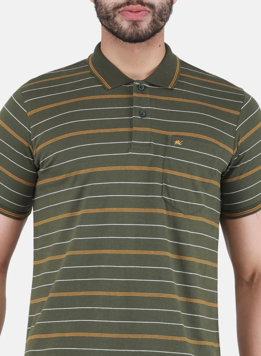 Men Olive Printed T-Shirt - Image 5