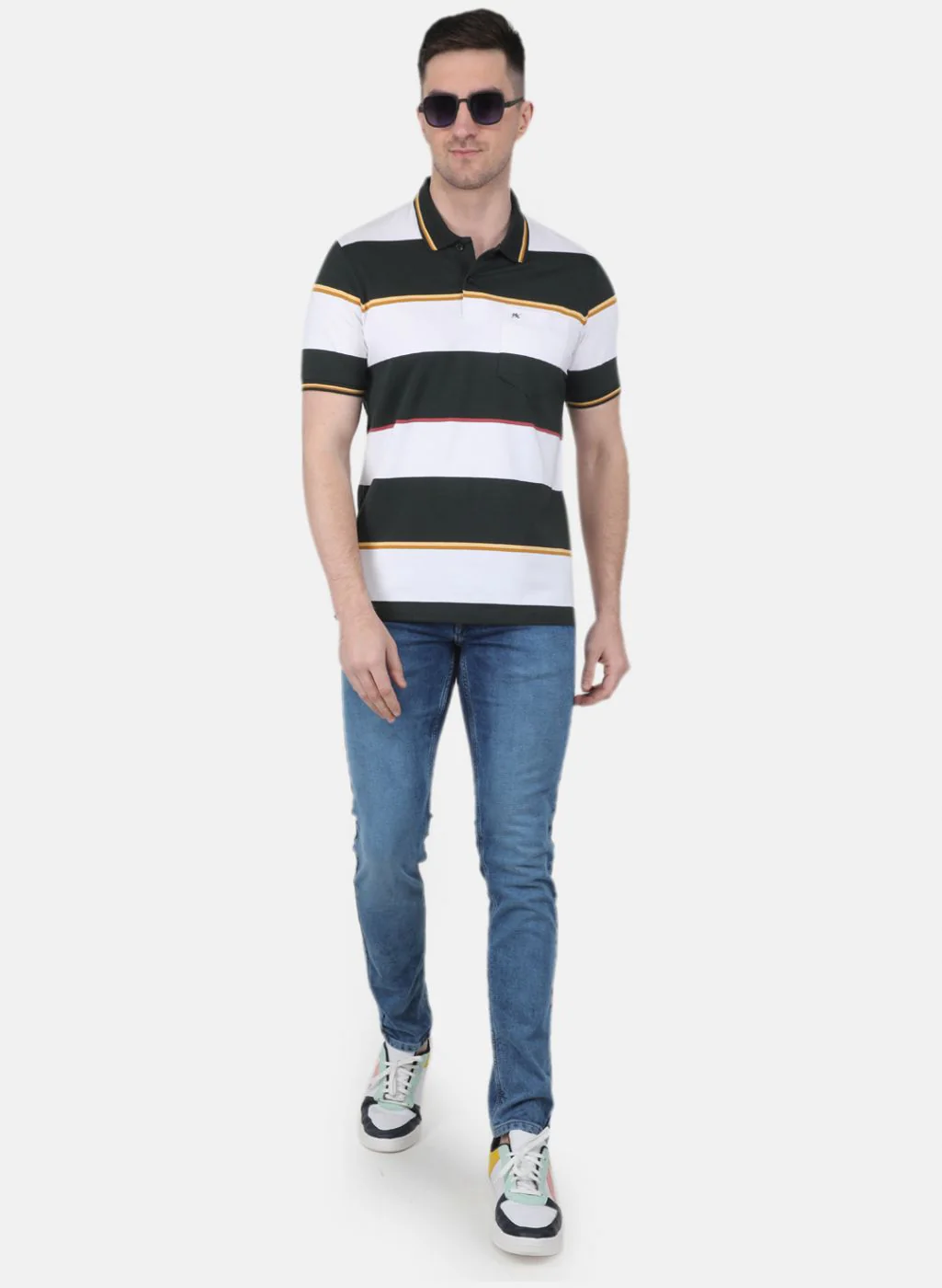 Men Olive Printed T-Shirt - Image 4