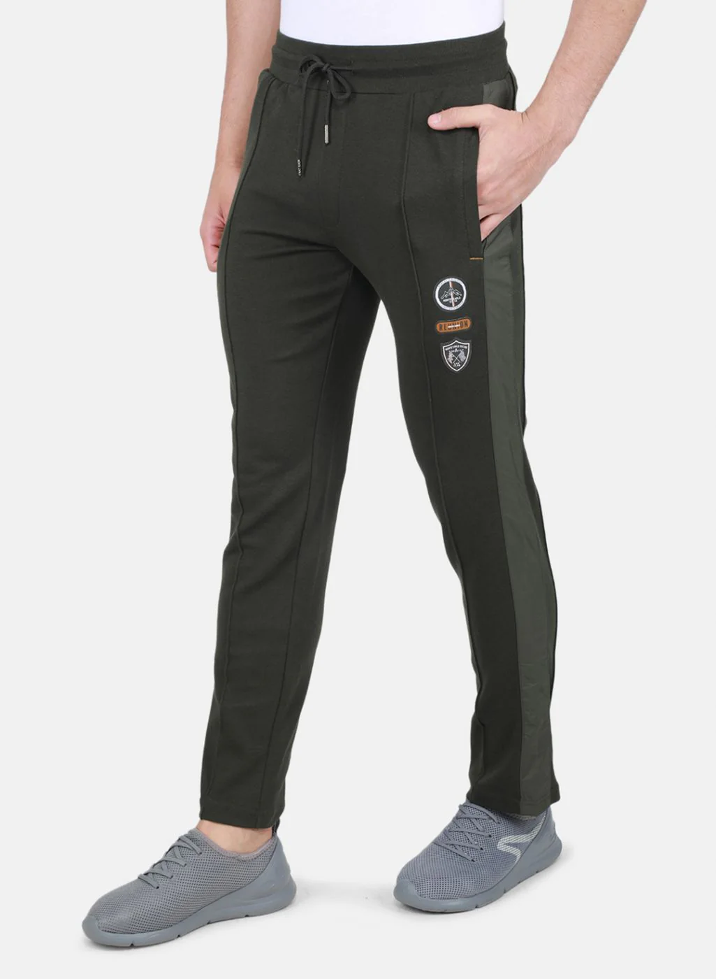 Men Olive Regular Fit Lower - Image 2