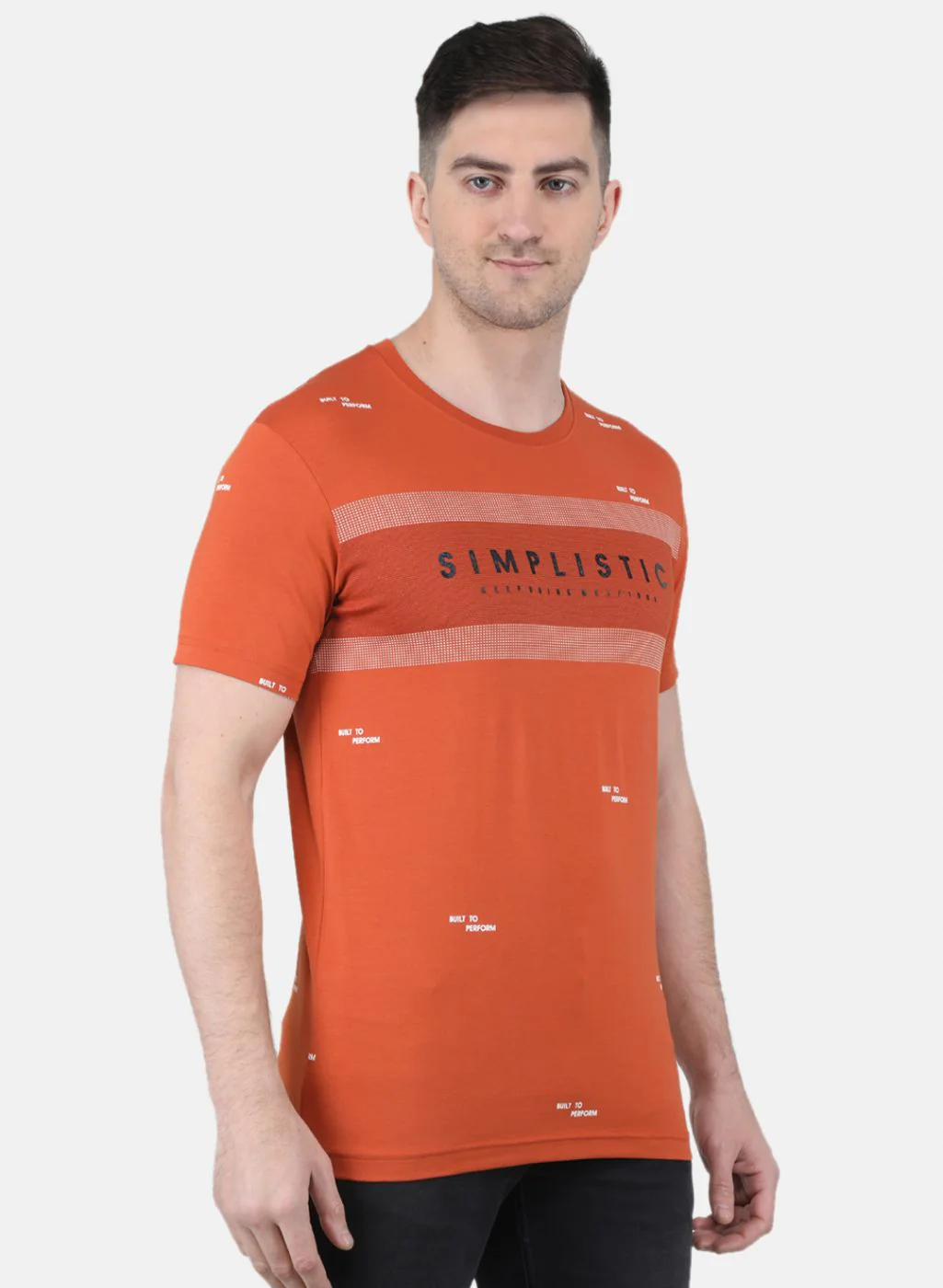 Men Orange Printed T-Shirt - Image 6