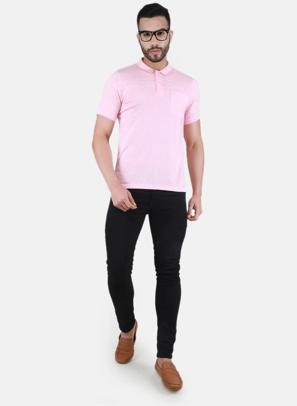 Men Pink Printed T-Shirt - Image 4