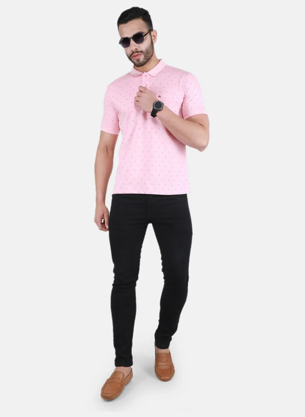 Men Pink Printed T-Shirt - Image 4