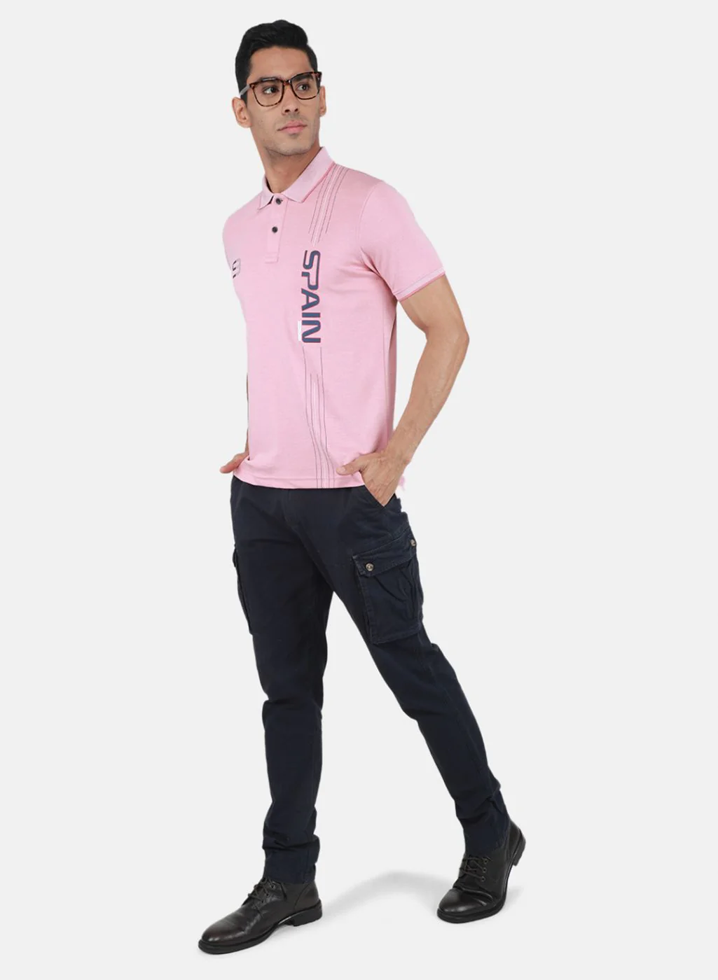 Men Pink Printed T-Shirt - Image 4