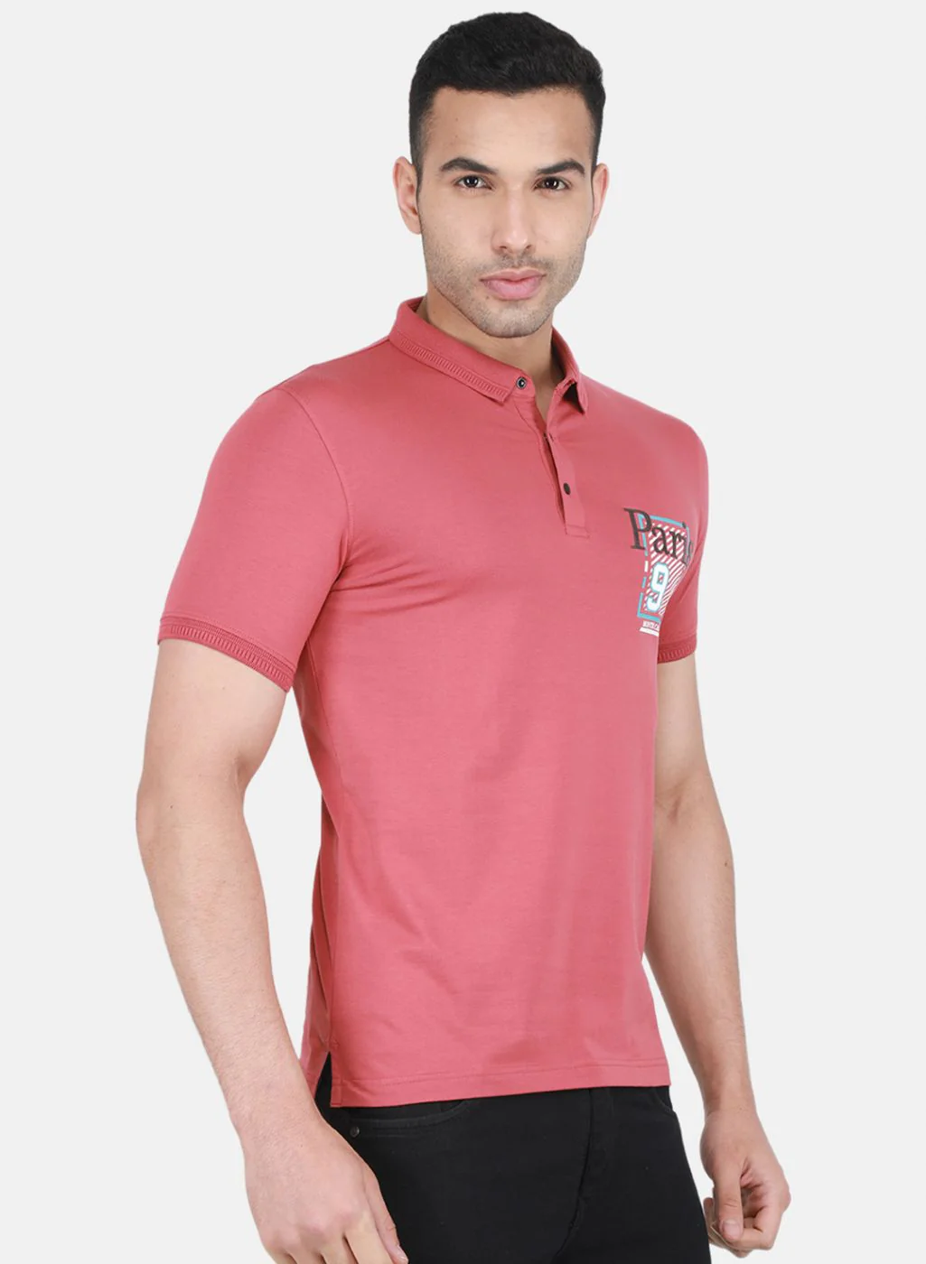 Men Pink Printed T-Shirt - Image 6