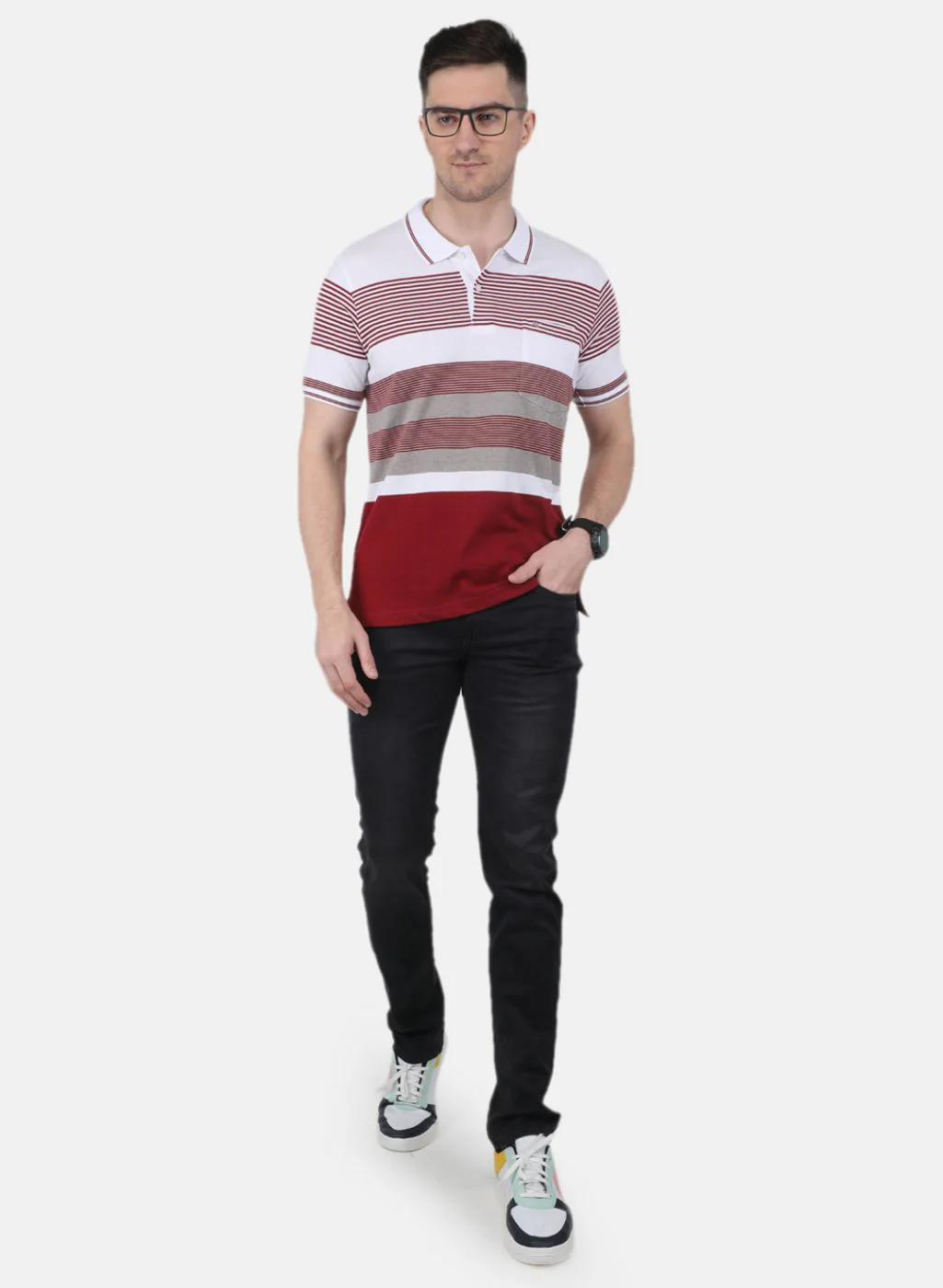 Men Red Printed T-Shirt - Image 4