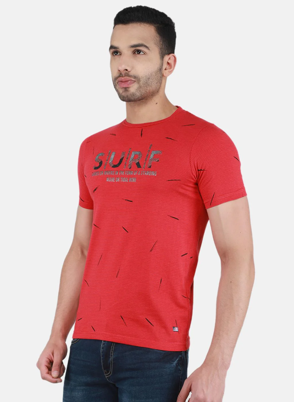 Men Red Printed T-Shirt - Image 2